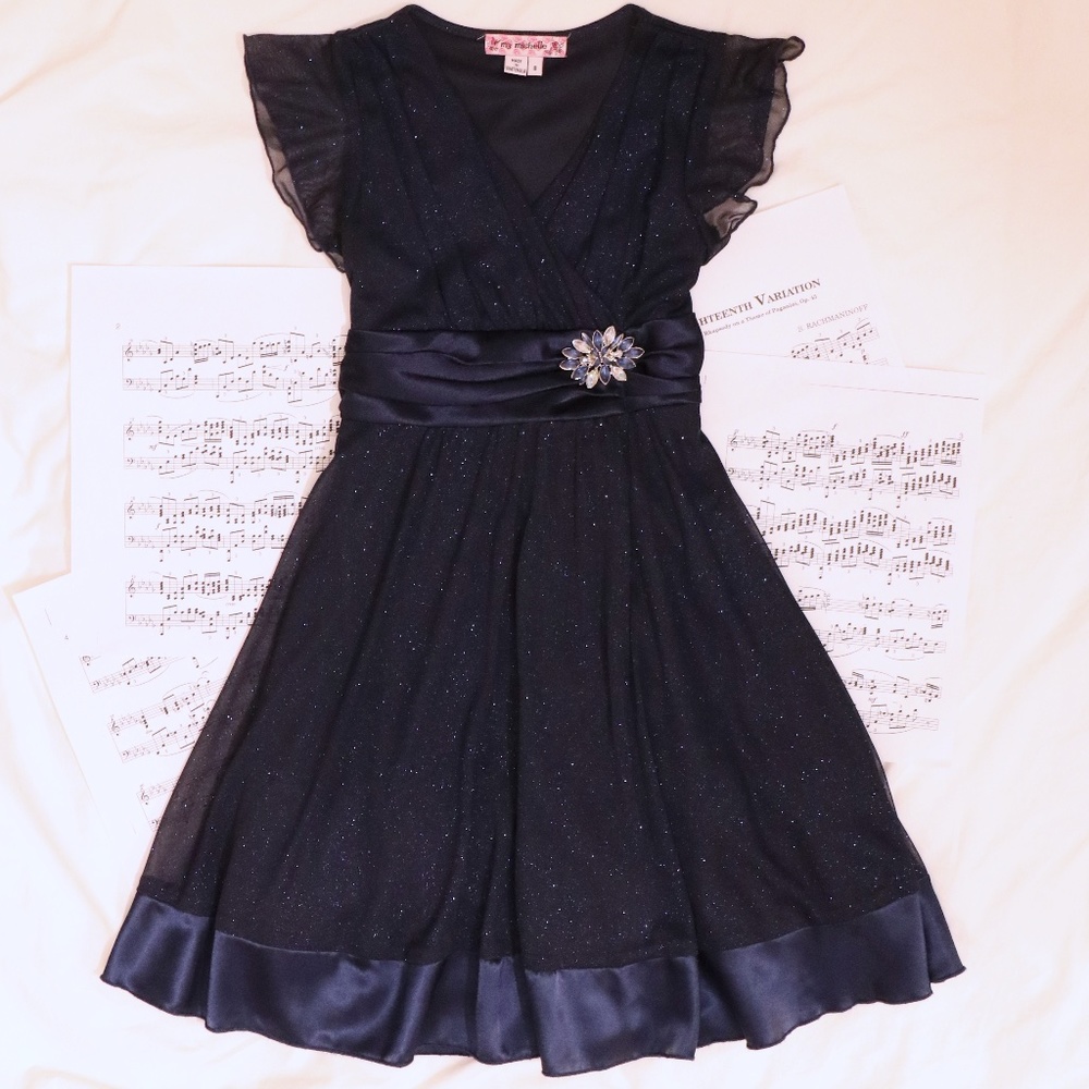 My Michelle Sparkly Navy Blue Formal Dress